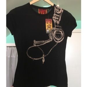NWT L.A.M.B. Headphones T-Shirt